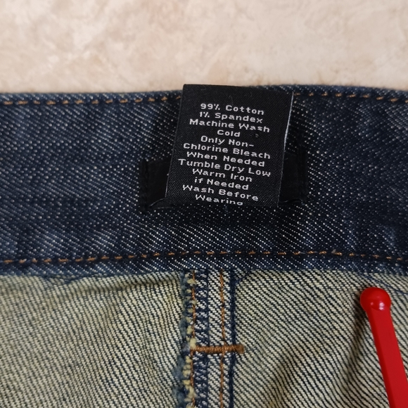 ANN TAYLOR Jean Skirt Size 10 Dark Wash - Picture 7 of 9